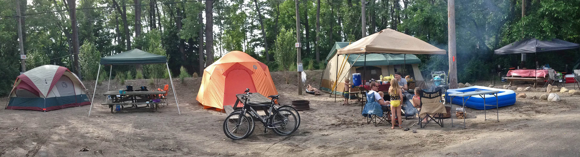 Tent camping at Sara’s Campground