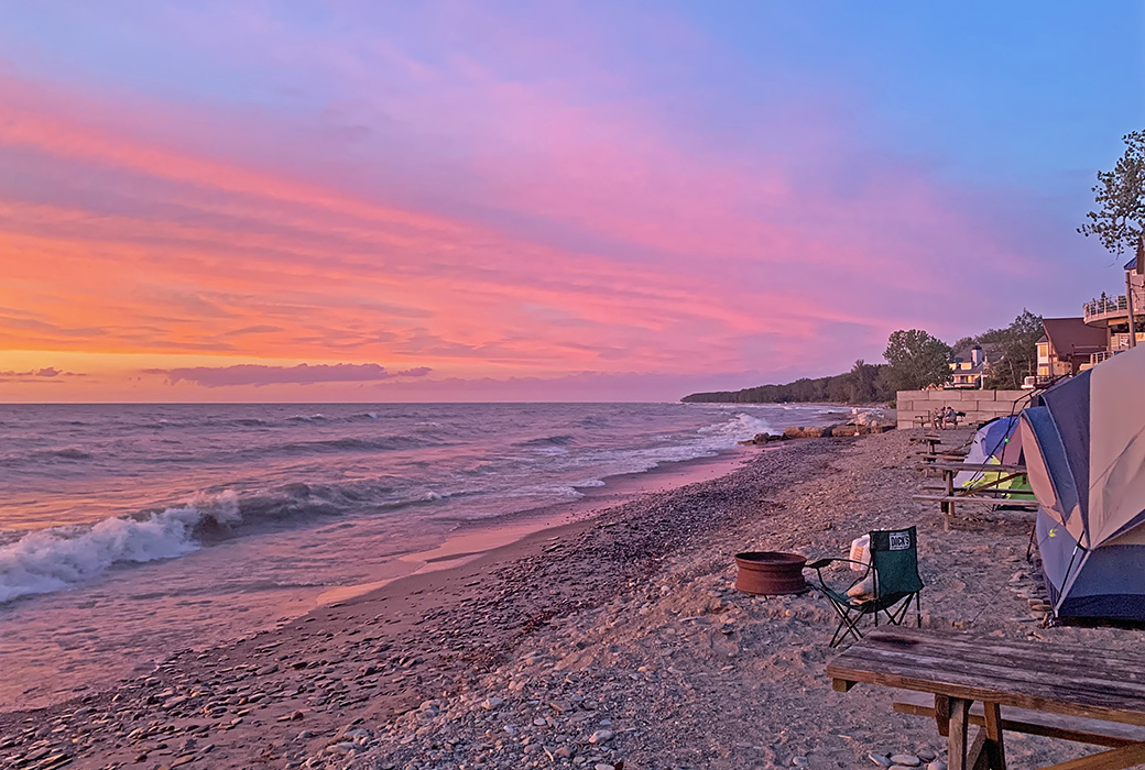 Beach Sunset at Sara’s Campground