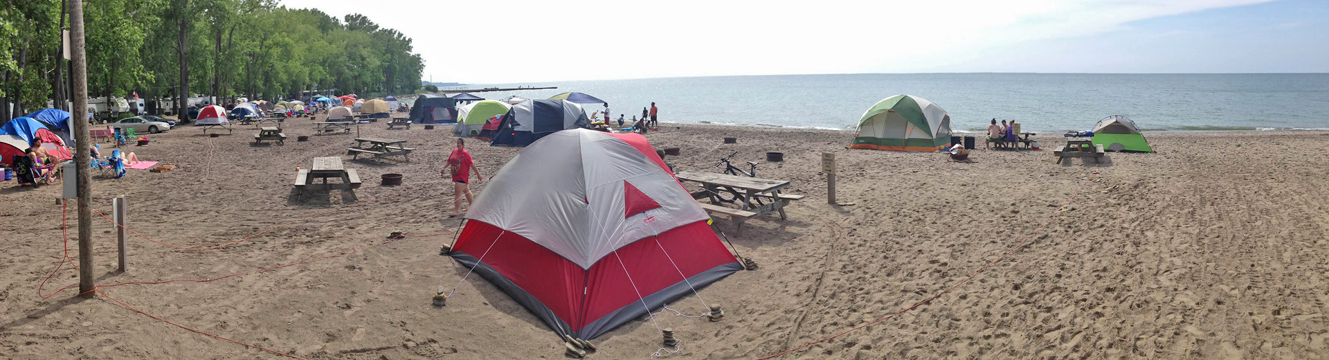 Camping on the beach at Sara’s Campground